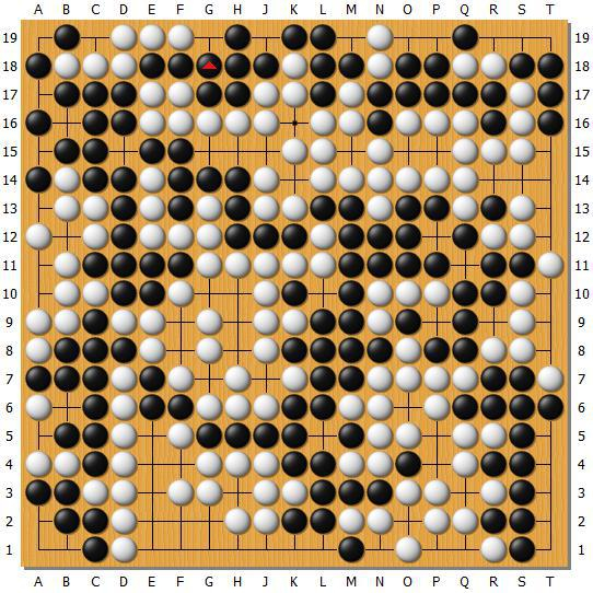 2017年3月22日世界围棋最强战，DeepZenGo执白负朴廷桓