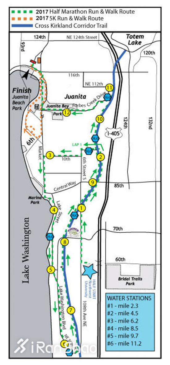 母亲节半程马拉松路线图