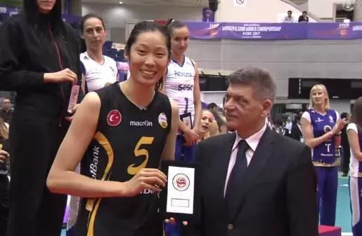 朱婷获得MVP奖&nbsp;