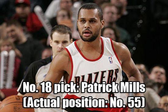 [18。帕特里克·米尔斯，实际顺位55]