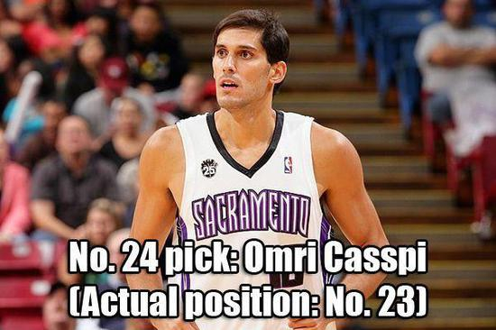 [24。欧米尔·卡斯比，实际顺位23]