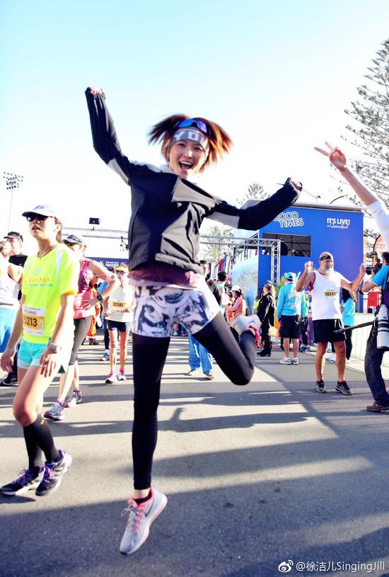 完赛就是有种想要飞起来的好心情！