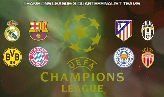 上赛季欧冠8强，英超只有莱斯特一支球队。