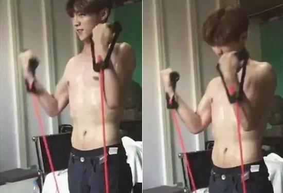 当然，除了给粉丝带去了运动健身的动力，鹿晗的训练方式对于“瘦子”们也有借鉴意义。