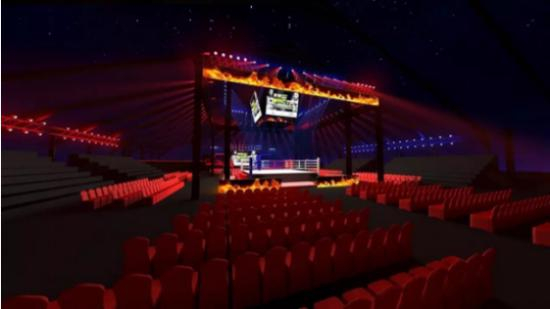 中国WBC世界拳王争霸赛赛场效果图