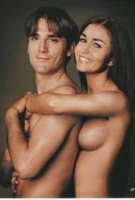 和前妻丽塔最出名的一张照片。