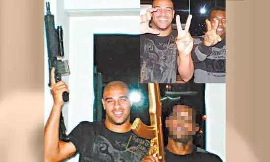 曾有一段时间，阿德栖身在巴西里约的贫民窟，手持AK47冲锋枪的他，和当地黑帮厮混在一起，简直不成人样。