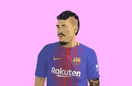 今夏巴萨从广州恒大购得了保利尼奥