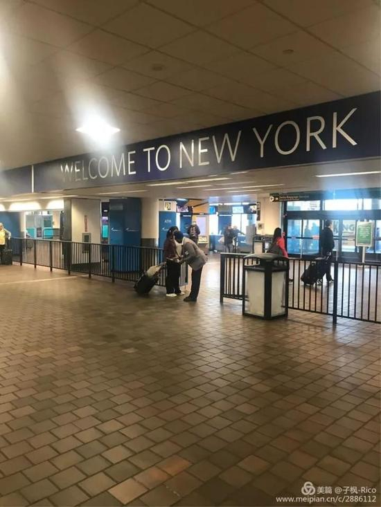 飞行一个小时降落纽约LGA机场空空如也
