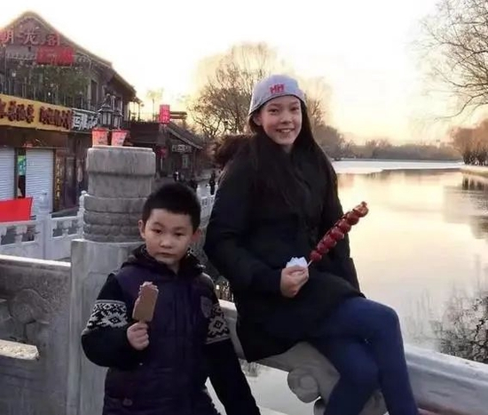 谷爱凌在北京后海