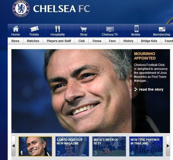 2013年切尔西官网宣布狂人回归