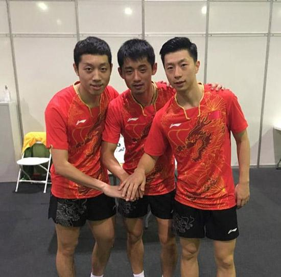 国乒三大主力。