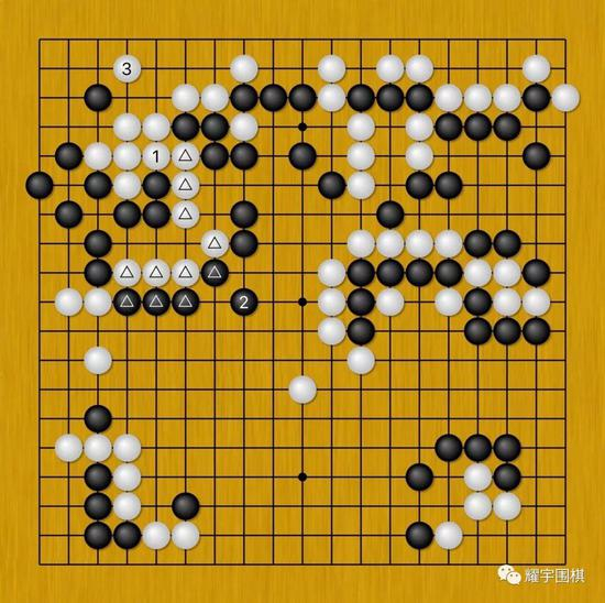 图2：白3补活是必须的，但在这之前，白还需先做件事。