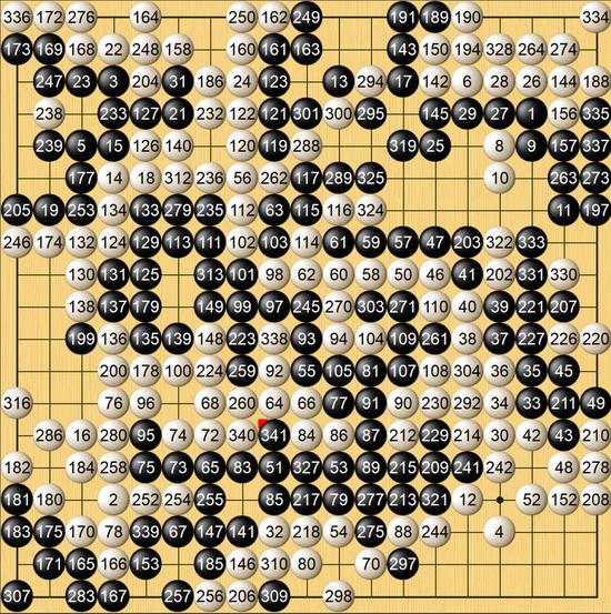 决赛首局棋谱