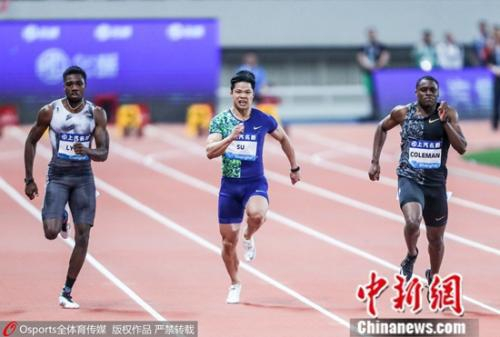 苏炳添赛季百米首秀跑出10秒05。图片来源：Osports全体育图片社