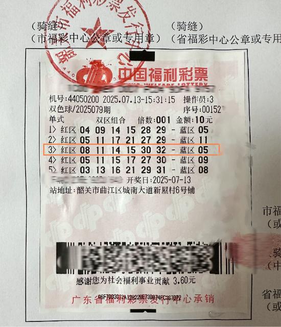 中奖彩票