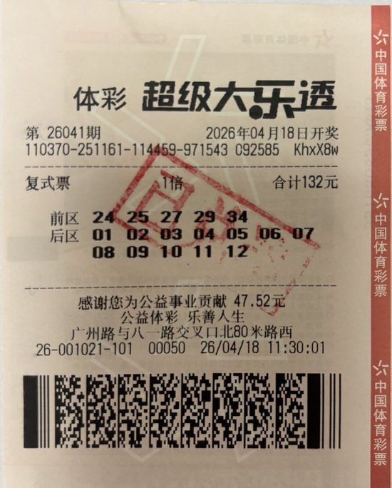 中奖彩票