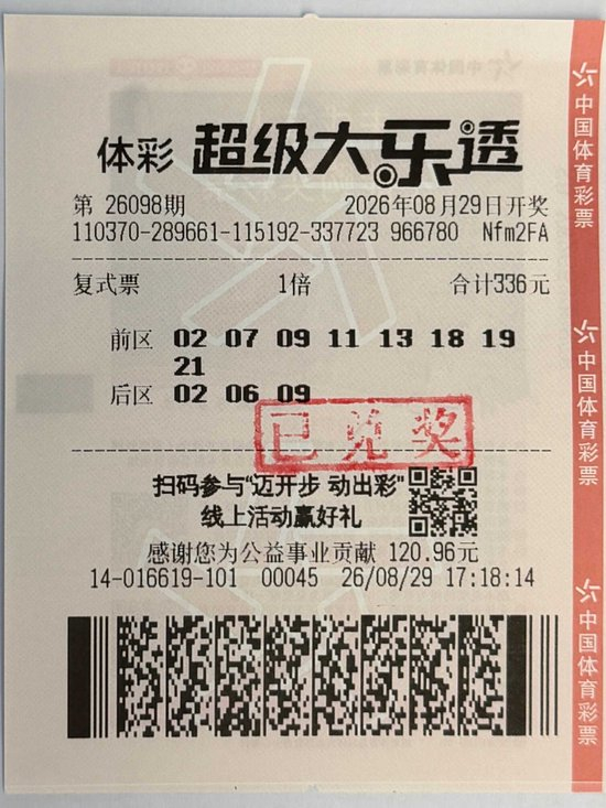 中奖彩票