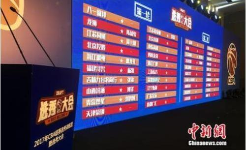 资料图：2017CBA选秀大会现场。中新网记者王牧青摄