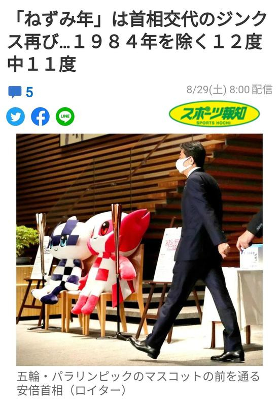 日本首相的子鼠年诅咒