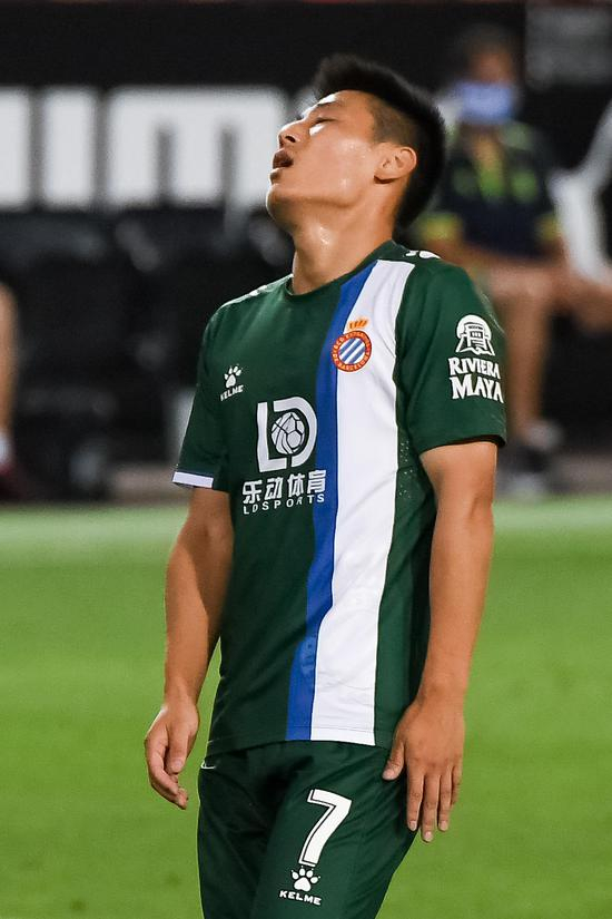 ▲19/20赛季西甲第37轮，巴伦西亚 VS 西班牙人。武磊在比赛场上。图据IC&nbsp;Photo