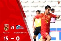 亚少赛-曾耀樟黄培钊4球崔星隆戴帽 国少15-0狂胜