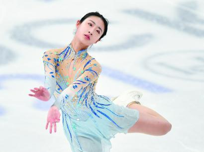 陈虹伊名列女子单人滑第21位 图 新华社