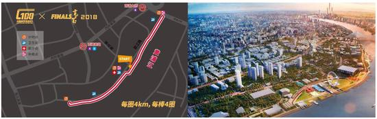 2017中国高校百英里接力赛总决赛路线