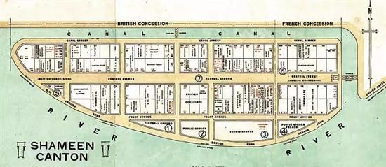 ▲20世纪初沙面