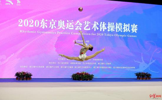 ▲东京奥运会模拟赛比赛现场