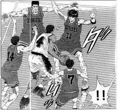 强突禁区破坏力：牧绅一第一。湘北被迫四人齐出。