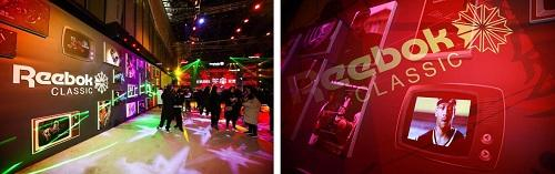 Reebok Classics经典系列品牌墙展示