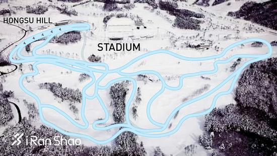 平昌冬奥会越野滑雪赛道