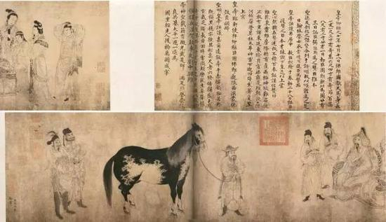 周郎绘《贡马图》