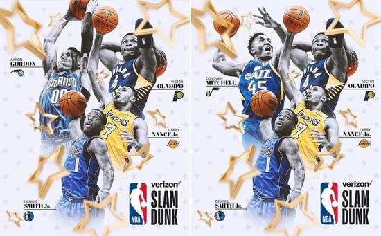 2018年扣篮大赛海报也做了修改。