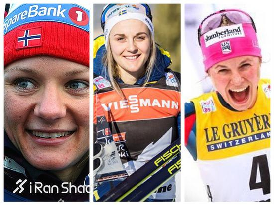 左起：Falla（挪威）、Nillson（瑞典）、Diggins（美国）