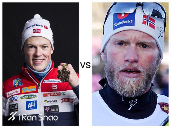 Klaebo （左） 和 Sundby（右） 将再次对决
