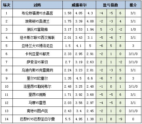 盈亏指数