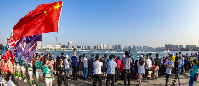 [国际摩联2019 UIM F1摩托艇世界锦标赛中国大奖赛位于厦门市湖里区“五缘湾”]