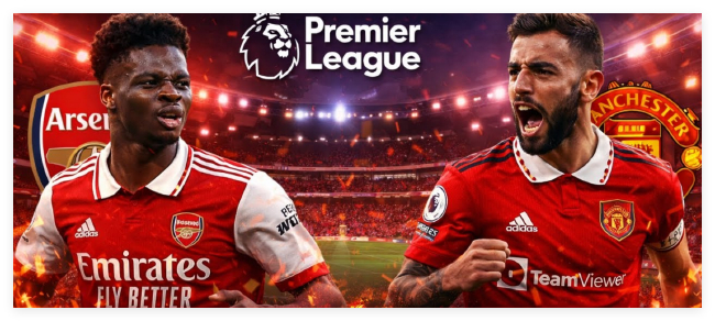 英超第23轮焦点战：阿森纳vs曼联