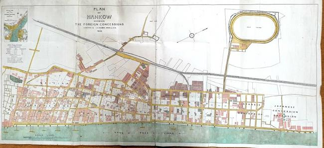 1910年汉口租界规划图（杰拉德-科塞恩提供）
