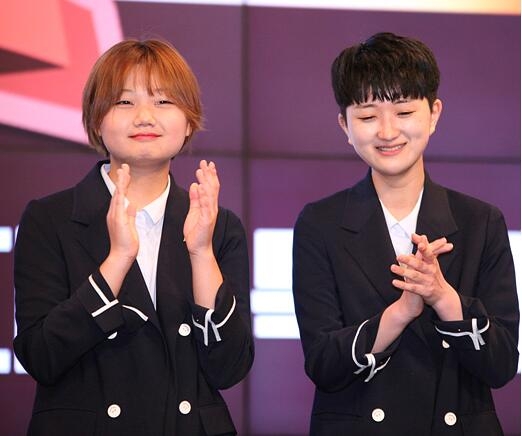 ▲姜智秀、金杰娜