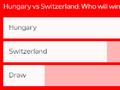 欧足联官网匈牙利VS瑞士支持比例：匈牙利胜58%