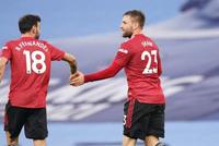 英超-B费+飞翼进球 曼联2-0客胜曼城距榜首11分