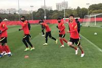 国足队内教学赛:朱辰杰破门 陈洋队1-1李金羽队