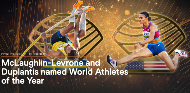 小杜二度当选世界田联年度最佳男运动员