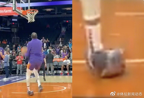 杜兰特赛前热身崴脚离场