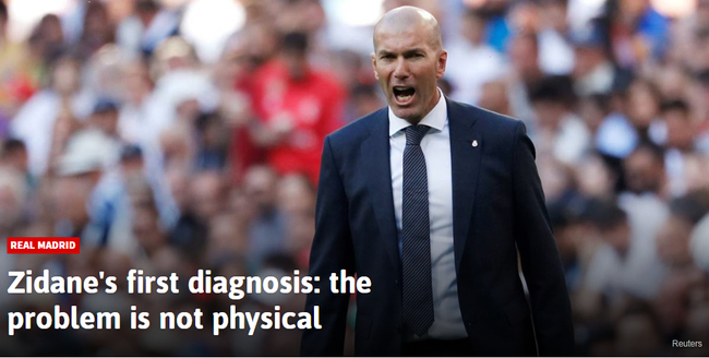 齐达内的第一份诊断书：皇马问题不是出在身体上