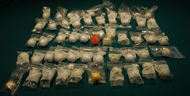 美国大师赛冠军签名的高尔夫球