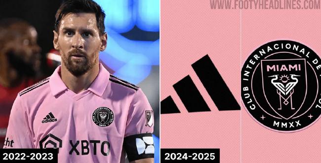 梅西下赛季新战袍亮相 球队历史上第二件粉色球衣！